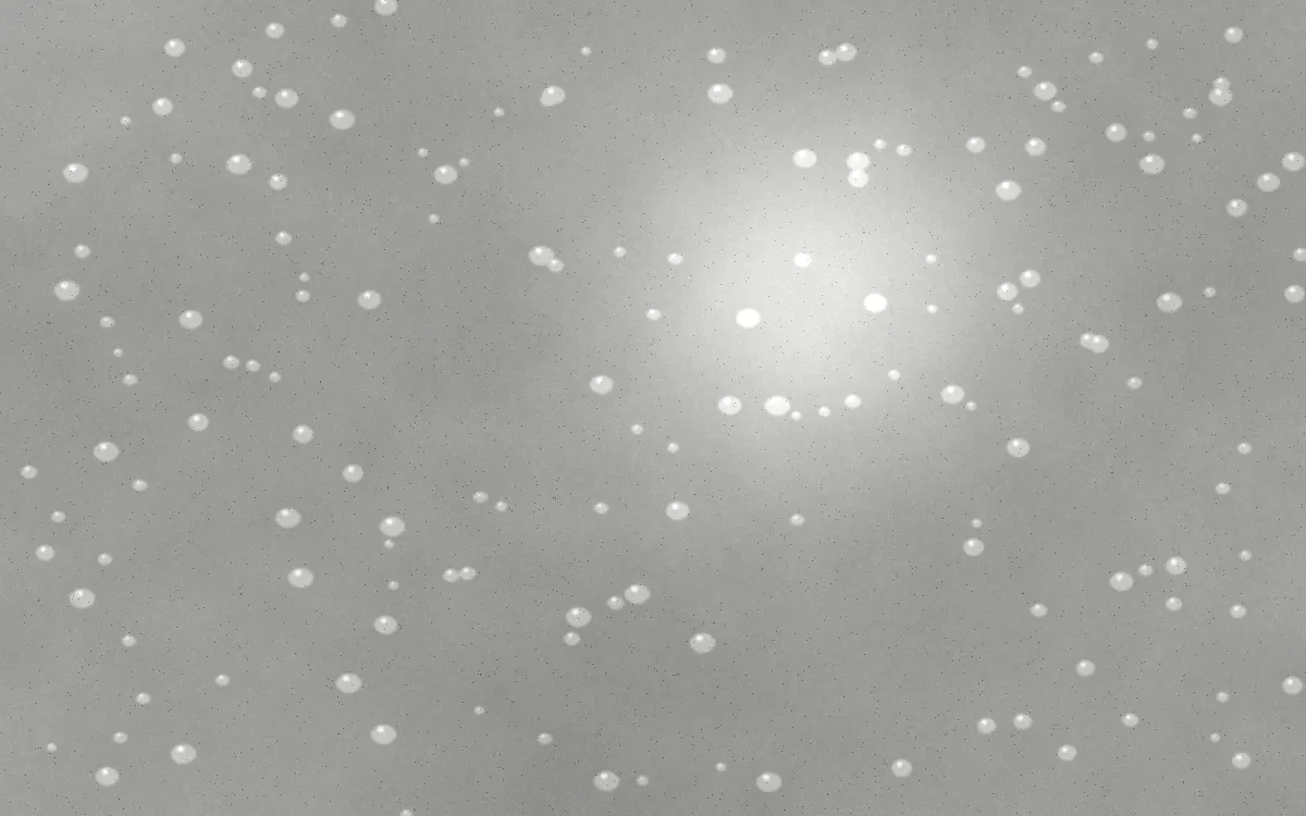 Close-up of sealed concrete with water beading on the surface