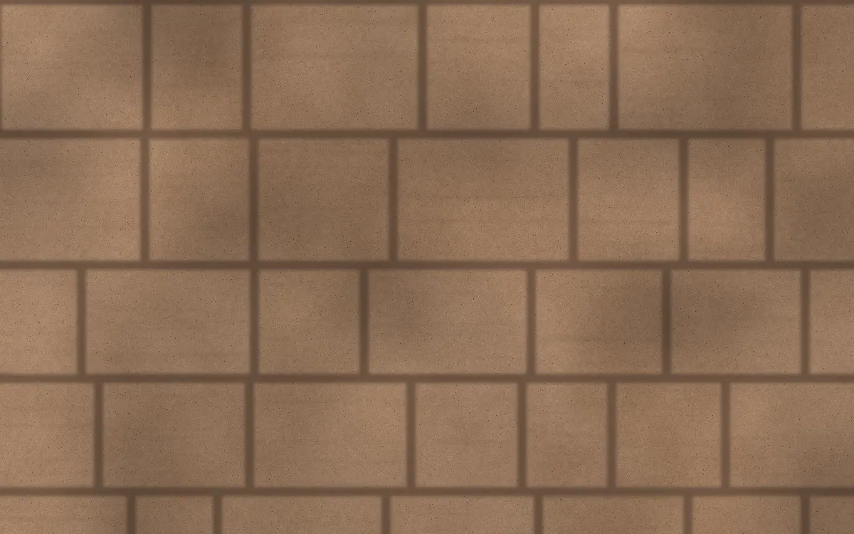 Close-up of ashlar slate pattern stamped concrete with antiqued joints
