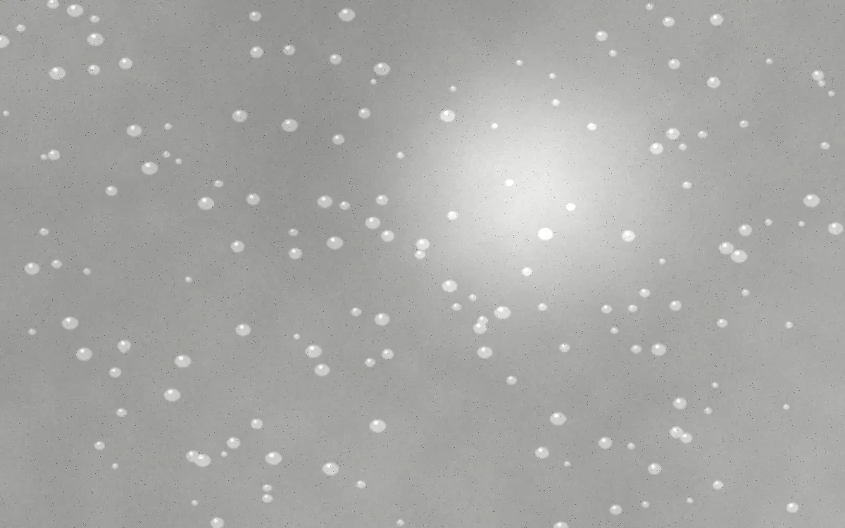 Close-up of sealed concrete with water beading on the surface